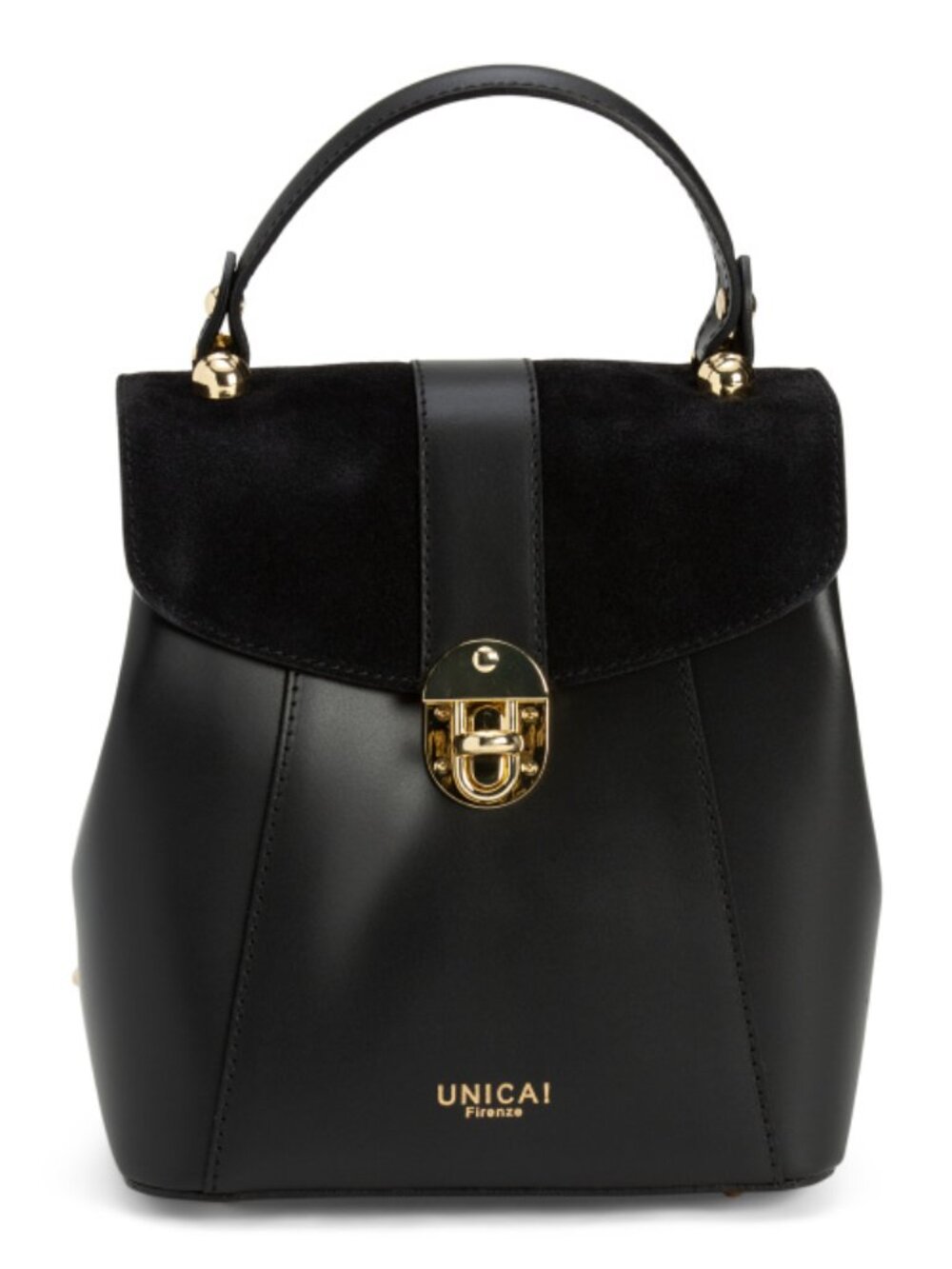 CHEVAL Made In Italy Leather Flap Backpack